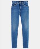 Jean taille haute Skinny bleu