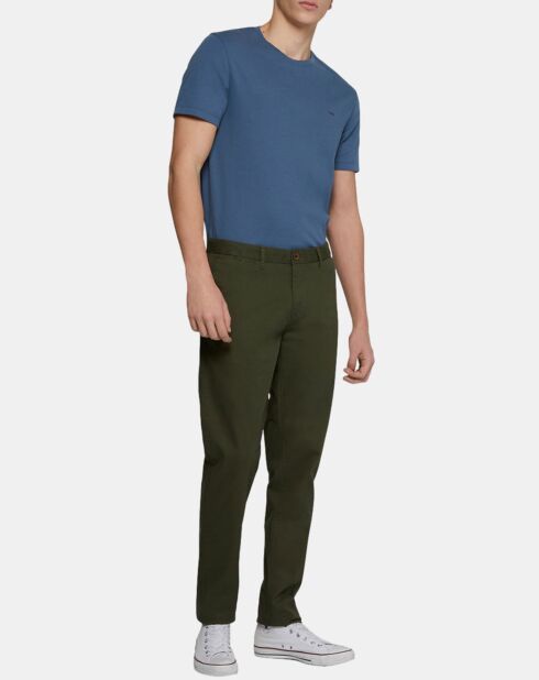 Pantalon chino Slim Fit Stuart uni stretch kaki