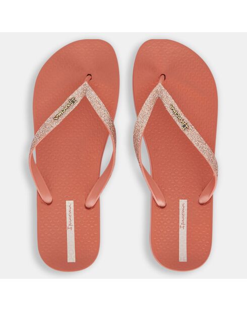 Chanclas Lolita en material reciclado de color rosa viejo