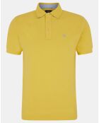 Polo uni jaune