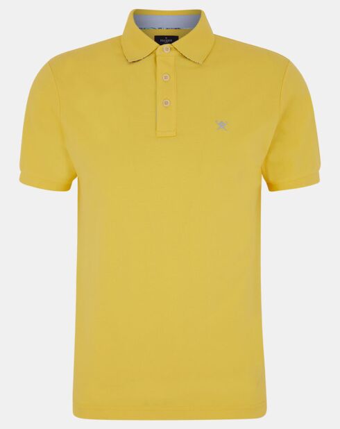 Polo uni jaune