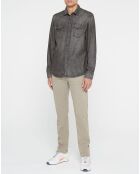 Chemise en Jean Slim Fit gris foncé