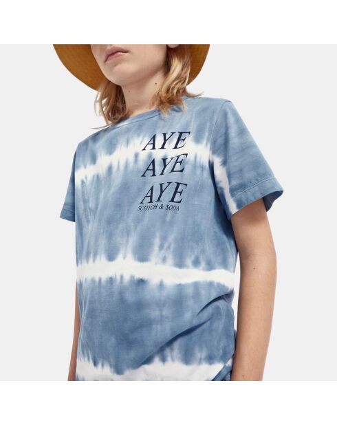 Tie&Die Shark T-Shirt mit hellblauem Rücken