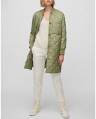 Manteau léger matelassé vert clair