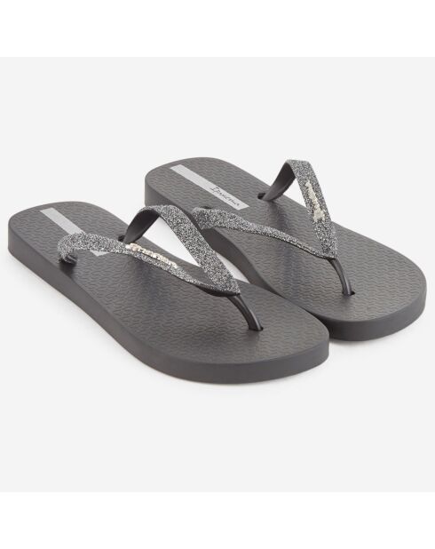 Antracietgrijze gerecyclede Lolita teenslippers