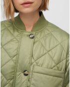 Manteau léger matelassé vert clair