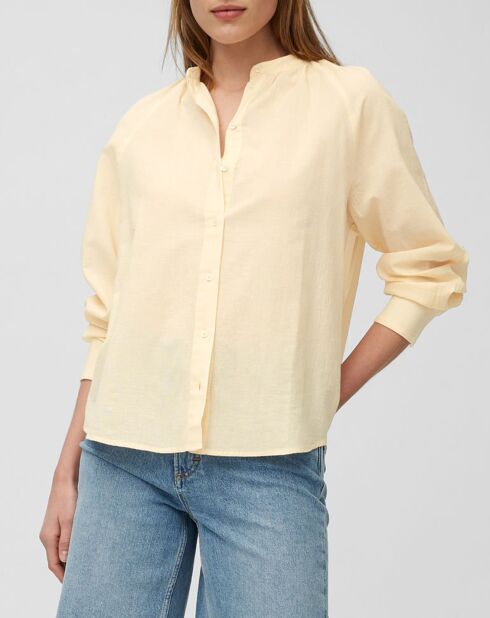 Chemise légère Fiona jaune