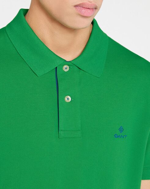 Polo droit vert