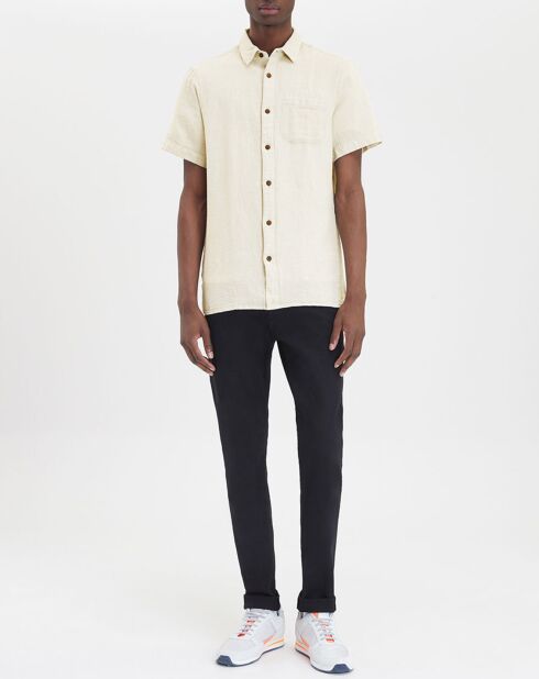 Chemise en Coton bio & Lin beige