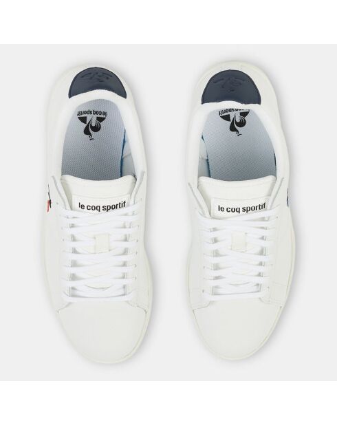 Baskets en Cuir Courtset blanc/noir