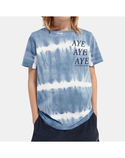 Tie&Die Shark T-Shirt mit hellblauem Rücken