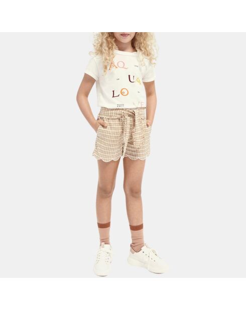Weißes Aqua Love T-Shirt