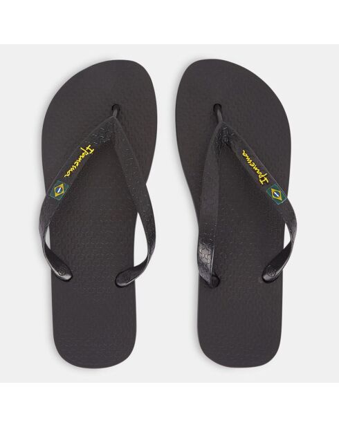 Chanclas negras recicladas de Brasil