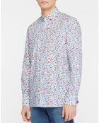 Chemise à fleurs multicolore