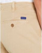Pantalon chino ajusté Rustique beige