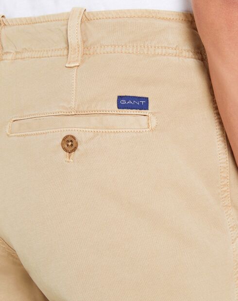 Pantalon chino ajusté Rustique beige