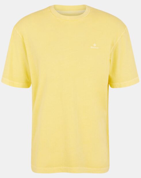 T-Shirt Light Wash Pastel jaune