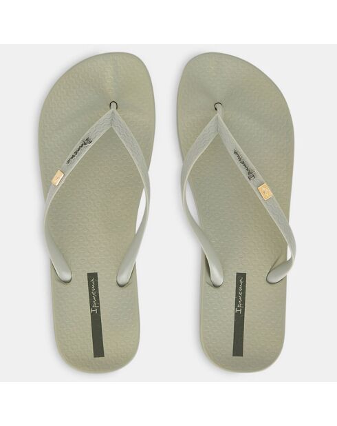 Brasilidade gerecyclede celadon groene teenslippers