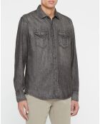 Chemise en Jean Slim Fit gris foncé