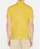 Polo uni jaune