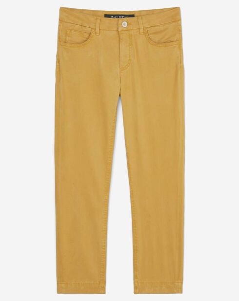 Pantalon slim crop Lulea jaune