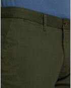 Pantalon chino Slim Fit Stuart uni stretch kaki