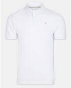 Polo Slim Fit uni blanc