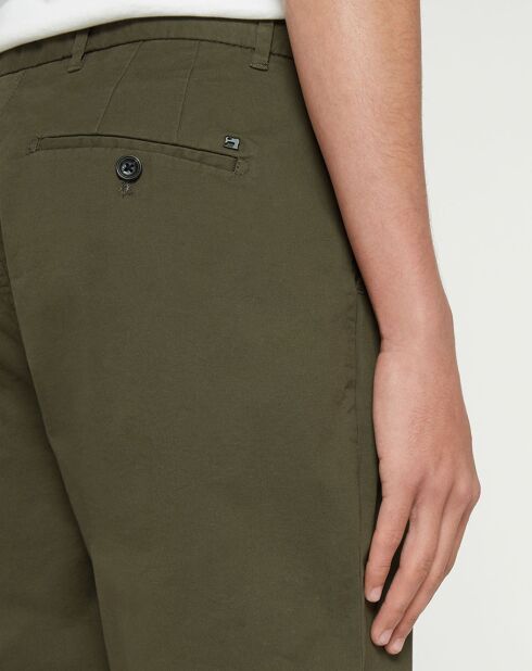 Bermuda chino Slim Fit Pima Stuart kaki