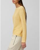 Pull maille 100% Lin jaune