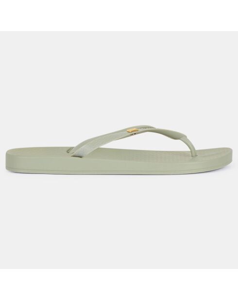 Brasilidade gerecyclede celadon groene teenslippers