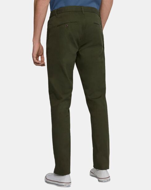 Pantalon chino Slim Fit Stuart uni stretch kaki