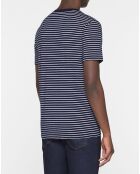 Blauw/wit matrozenshirt