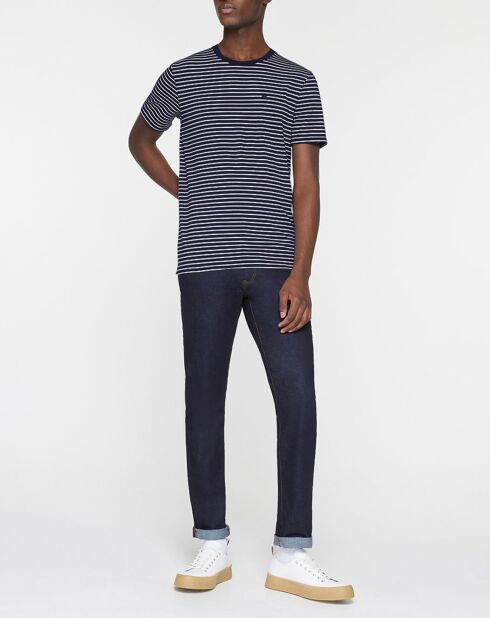 Blauw/wit matrozenshirt