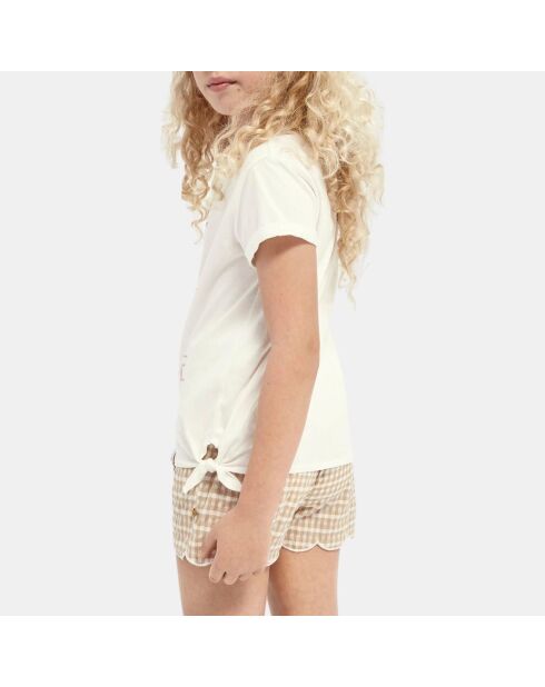 Weißes Aqua Love T-Shirt