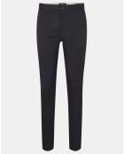 Pantalon chino en Coton bio Slim Fit bleu marine