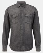 Chemise en Jean Slim Fit gris foncé