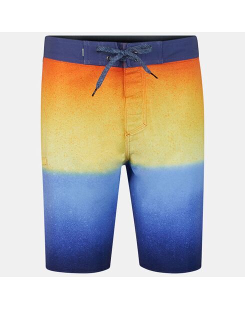 Boardshort bicolore bleu/orange