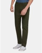 Pantalon chino Slim Fit Stuart uni stretch kaki