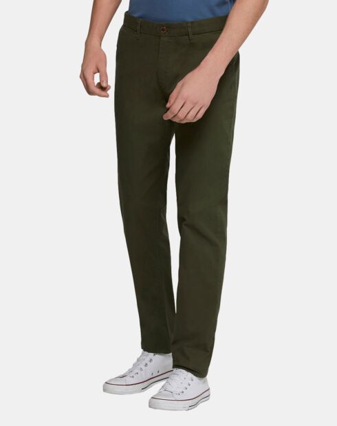 Pantalon chino Slim Fit Stuart uni stretch kaki