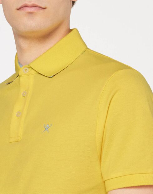 Polo uni jaune