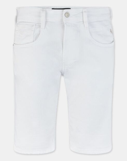 Anbass bull denim witte normale korte broek
