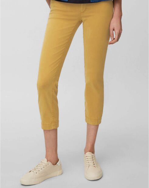 Pantalon slim crop Lulea jaune