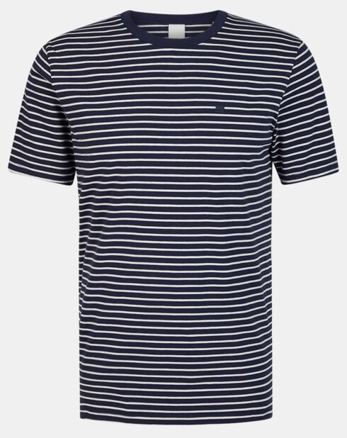 Blauw/wit matrozenshirt
