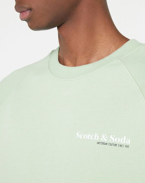 Sweat en Coton bio vert clair