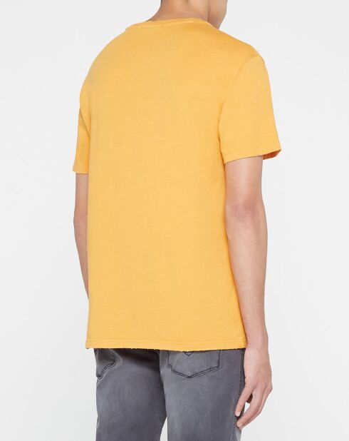 T-Shirt pocket side orange