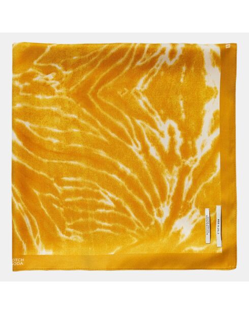 Foulard tie & dye jaune