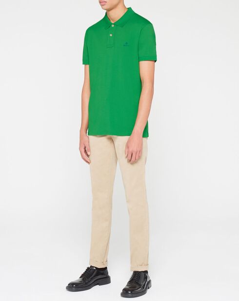 Polo droit vert