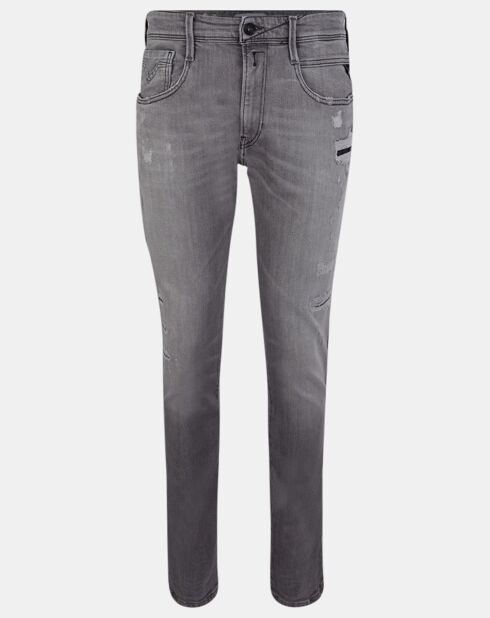 Jean Slim en Coton Bio aged anbass 10y des gris