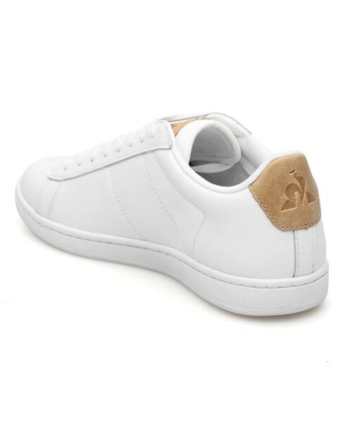 Baskets en Cuir Courtset blanc/beige