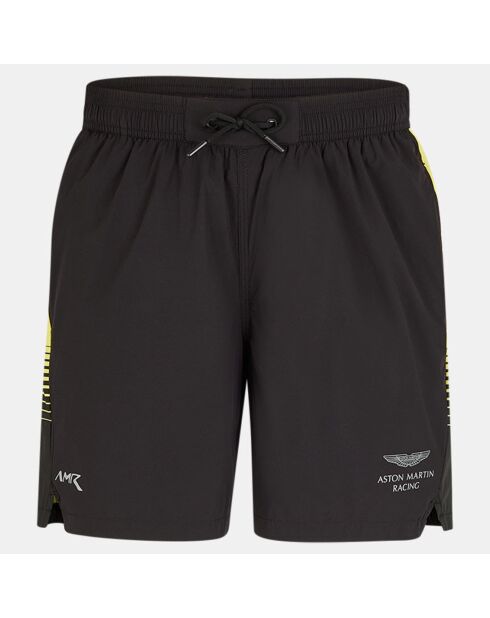 Short de Bain Aston Martin Racing fluo noir